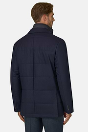 Jack Gemêleerd in Wol, Navy blue, thumb, 4