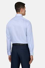 Hemd aus Baumwoll-Twill Regular Fit, Hellblau, thumb, 3