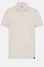 High-Performance Piqué Polo Shirt, Sand, hi-res