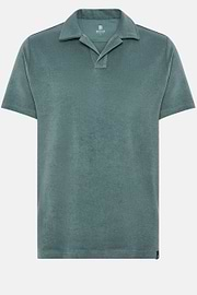 Cotton/Nylon Polo Shirt, Green, hi-res