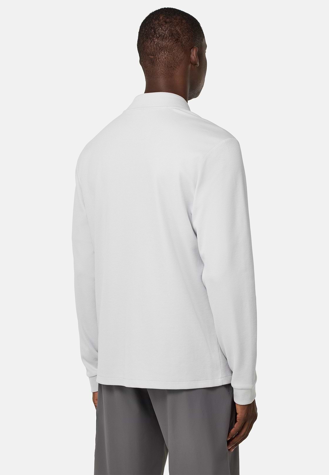 Cotton Blend Full-Zip Sweatshirt, Ice, hi-res