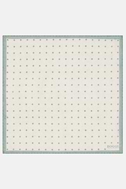Polka Dot Linen Pocket Square, Green, thumb, 2