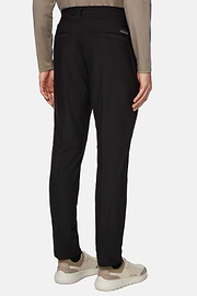 Ergonomic Trousers In Warp-knitted Nylon B Tech, Black, hi-res