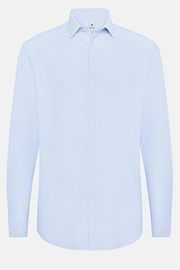 Slim Fit Stretch Nylon Shirt, Light Blue, hi-res