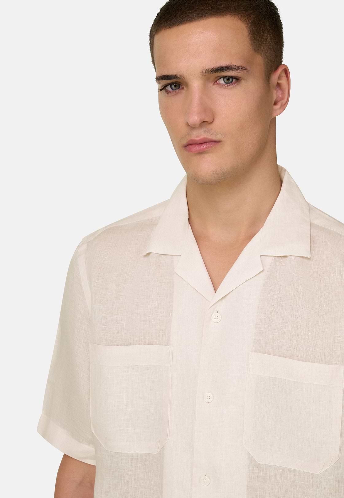 Hemd Aus Leinen Regular Fit, Rosa, hi-res, 4