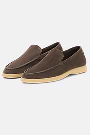 Mocassins Aria En Daim, Marron foncé, thumb, 3