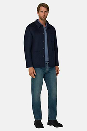 Shacket in Wool, Navy blue, thumb, 2