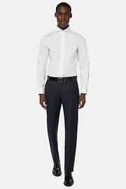Stretch P.Point Napoli Collar Shirt Regular Fit, White, hi-res