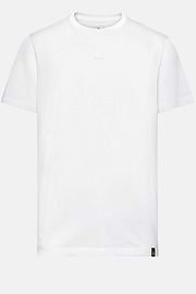 T-Shirt In Stretch Supima Cotton, White, hi-res