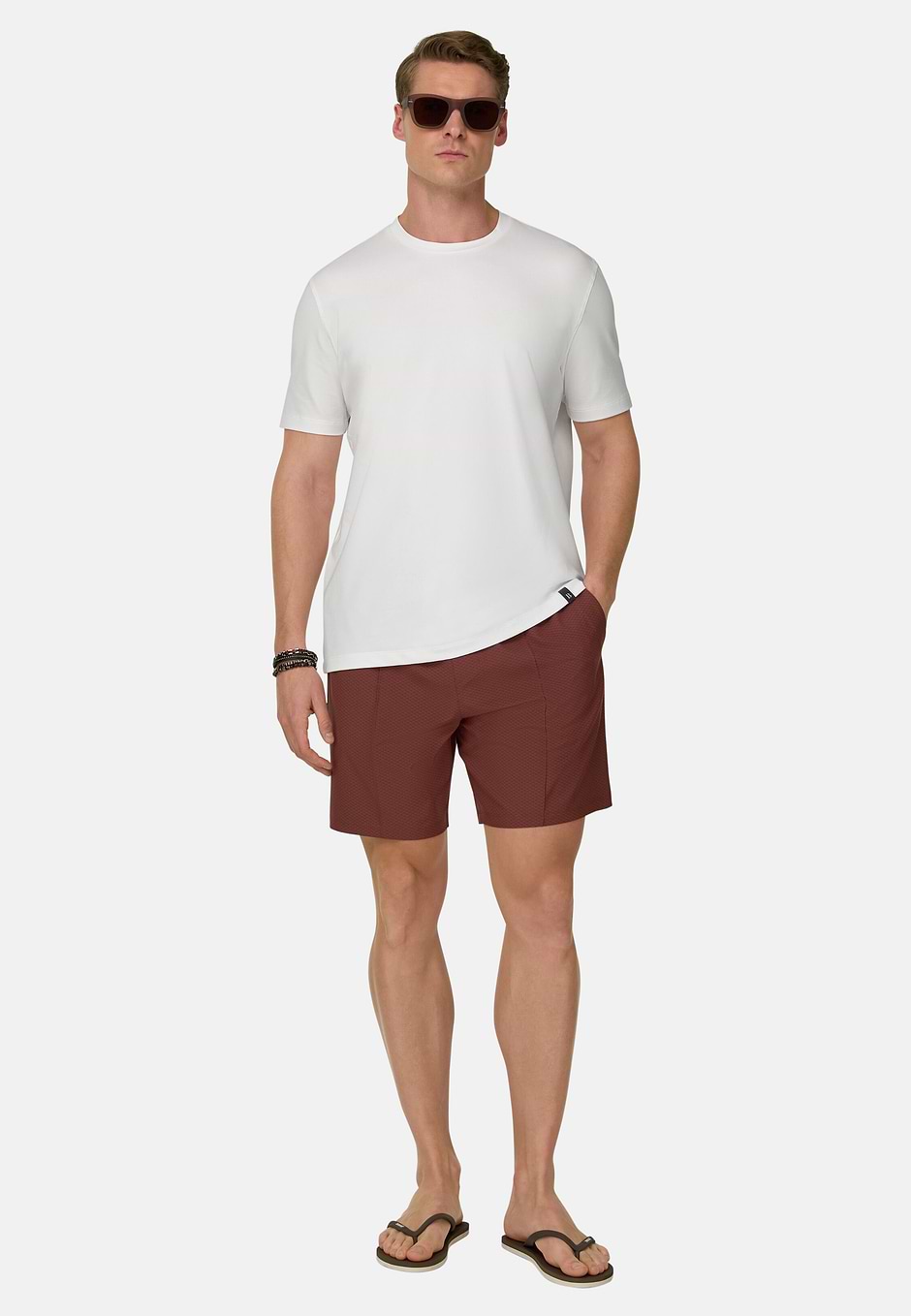 High-Performance Piqué T-Shirt With S.Cafè® Yarn, White, hi-res