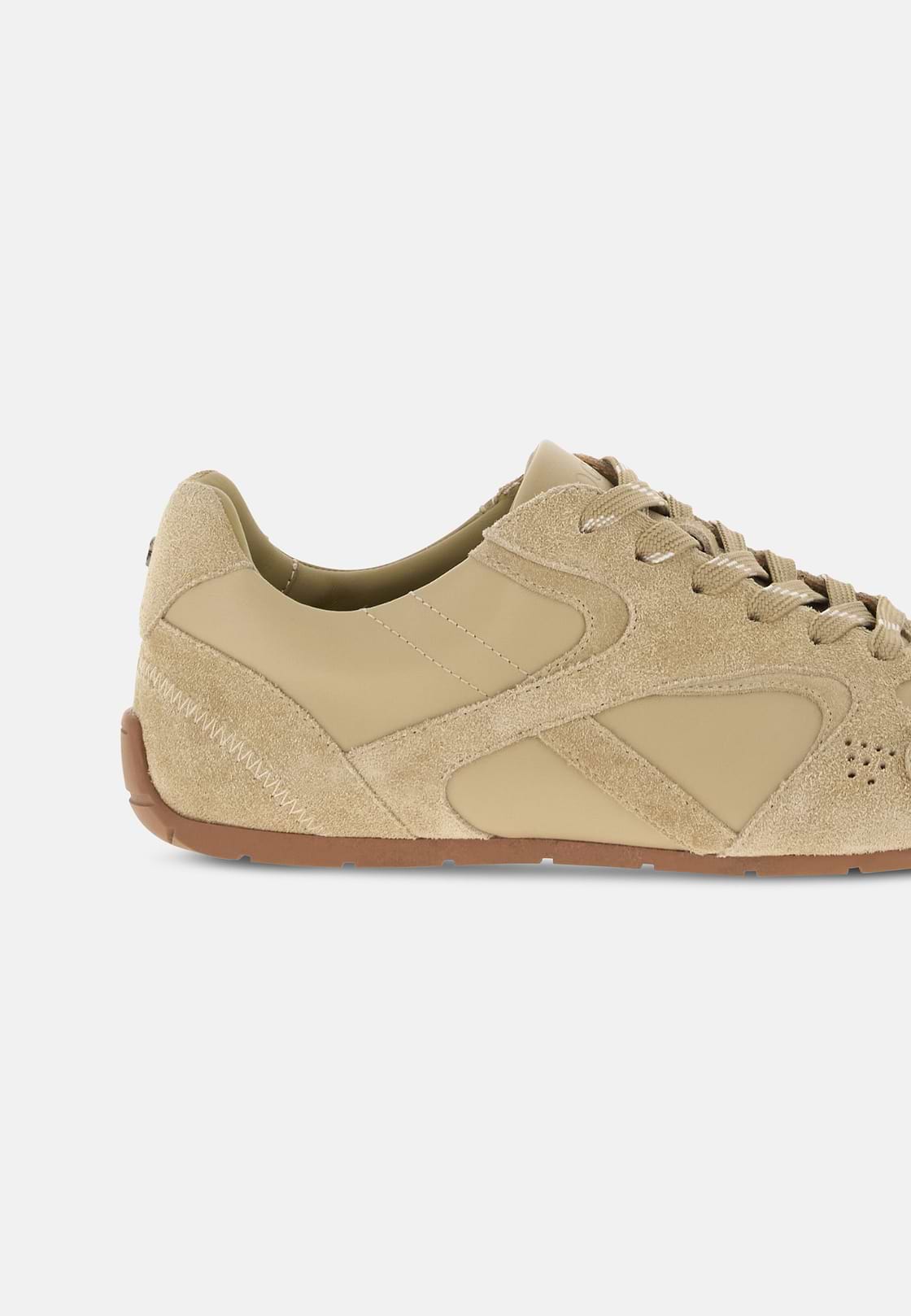 Trainers Suede and Nappa Leather, Beige, hi-res, 3