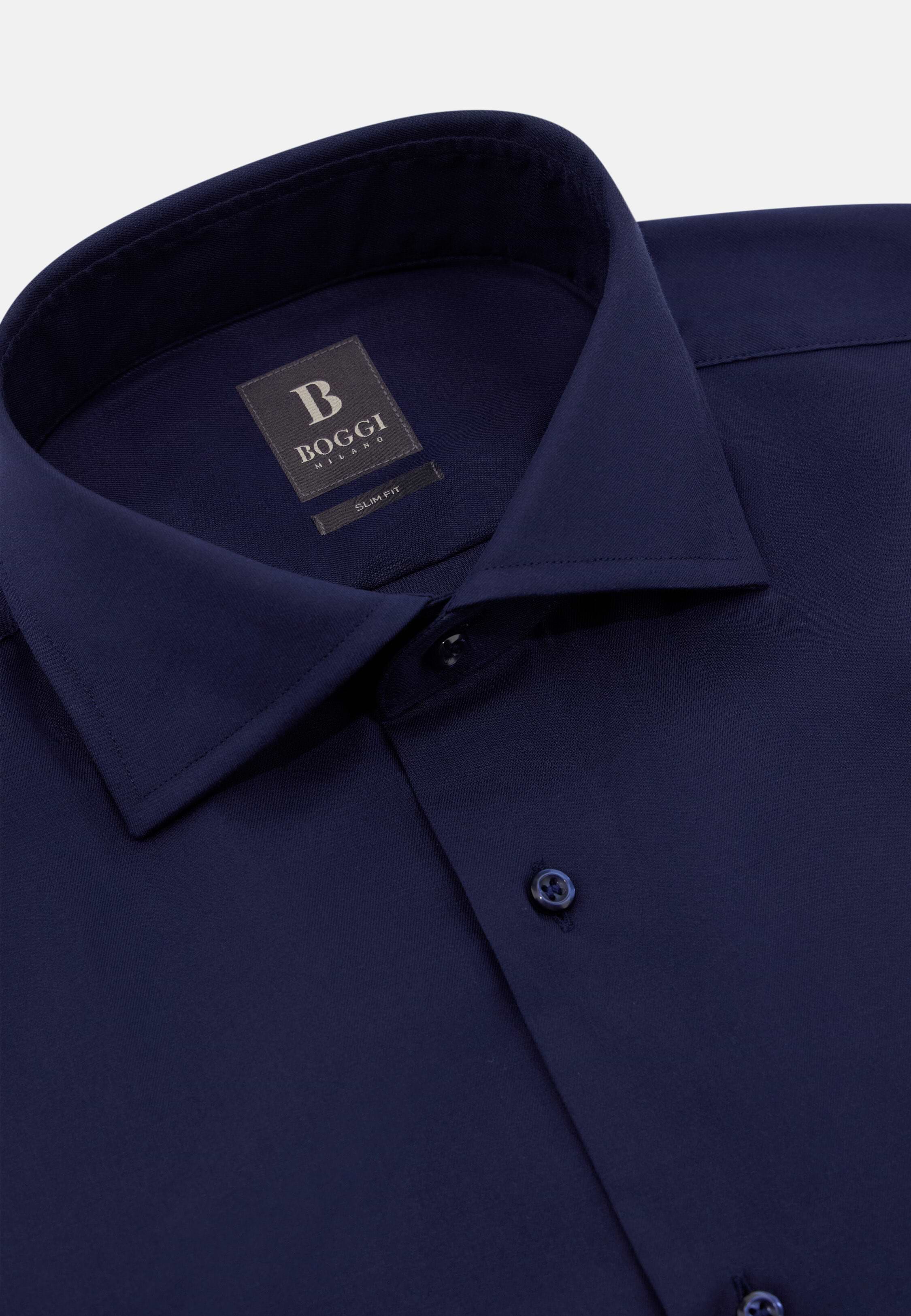 Boggi Milano Camicie Boggi Slim Fit Camicia In Twill Di Cotone
