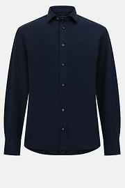 Polo camisa de piqué de alto rendimiento S.Cafè®Regular, Azul  Marino, hi-res