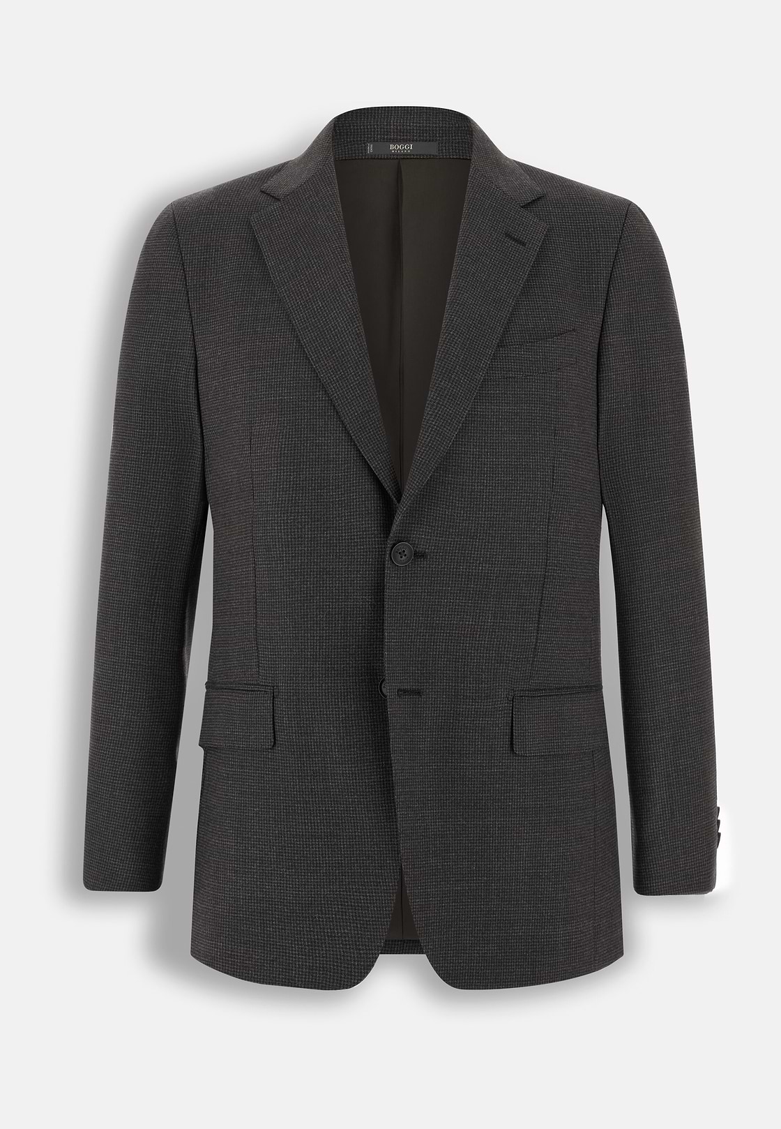 Suit Micro Patterned Wool Blend, Brown, hi-res, 7