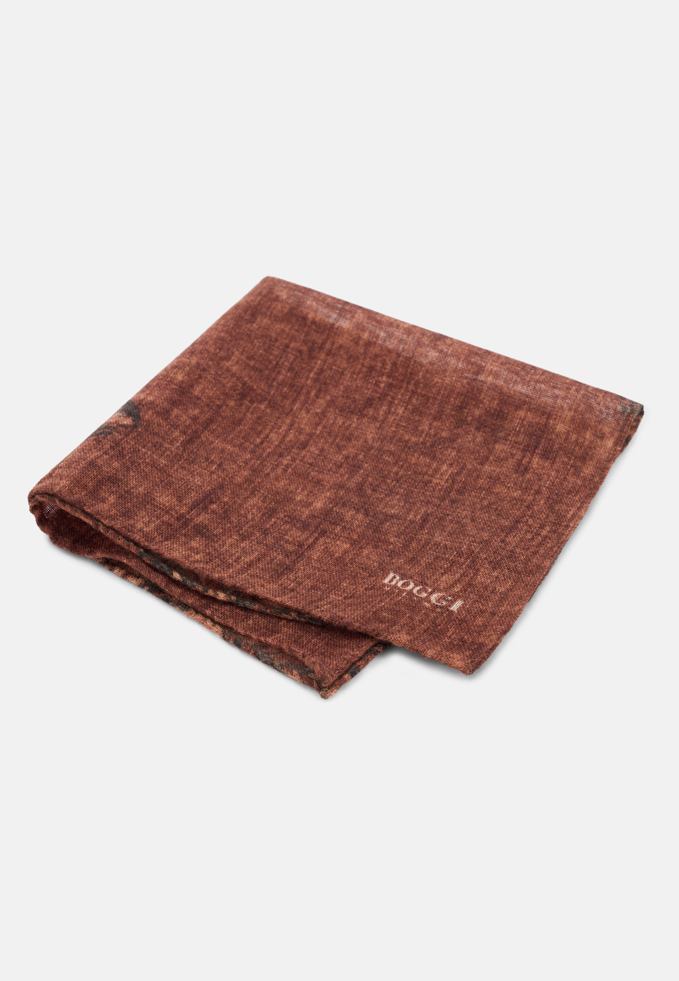 Pocket Square Macro Pattern Print Wool, Rot, hi-res, 1