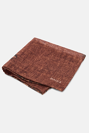 Pocket Square Macro Pattern Print Wool, Rot, thumb, 1