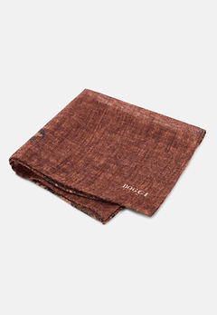 Pocket Square Macro Pattern Print Wool