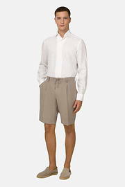 Bermuda de Lino, Taupe, thumb, 3