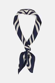 Bandana Keretes Minta Selyem, Navy blue, thumb, 2
