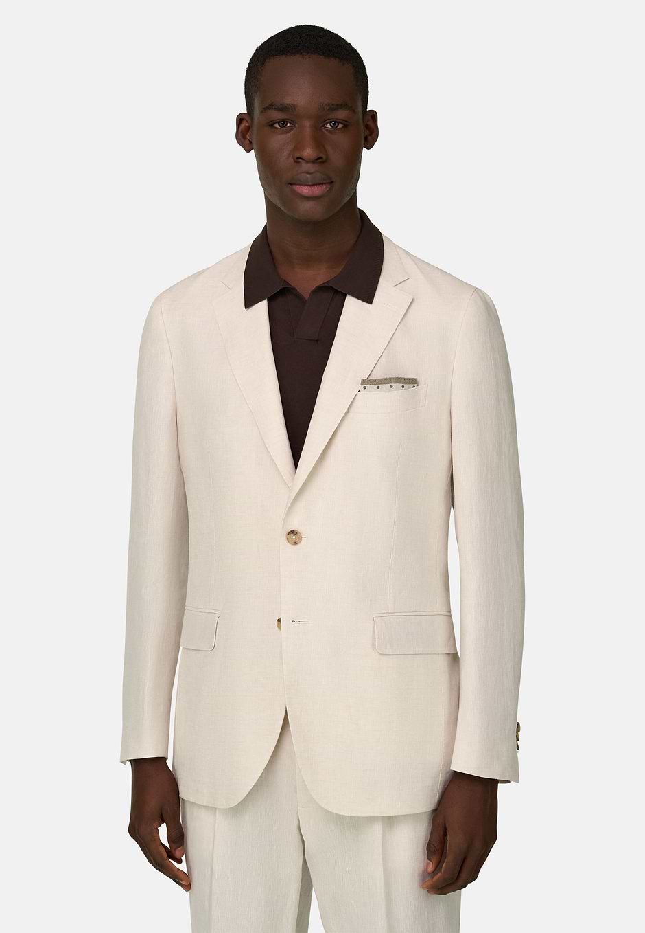 Anzug Aus Reinem Leinen, Creme, hi-res
