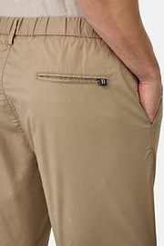 Stretch Cotton Bermuda Shorts, Taupe, hi-res