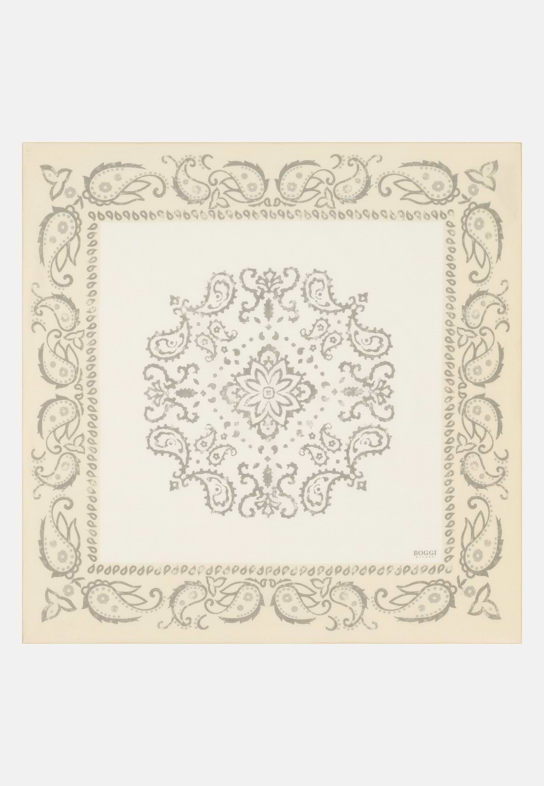 Bandana mit Paisley-Muster aus Baumwolle, Creme, hi-res, 1