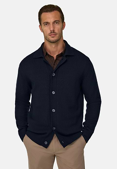 Cardigan in Extrafine Merino Wool
