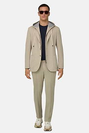 Sweatjacke Madison aus elastischem Baumwollmix, Beige, thumb, 2