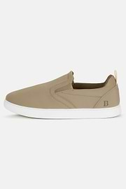 Slip-Ons In Beige Technical Fabric, Beige, hi-res