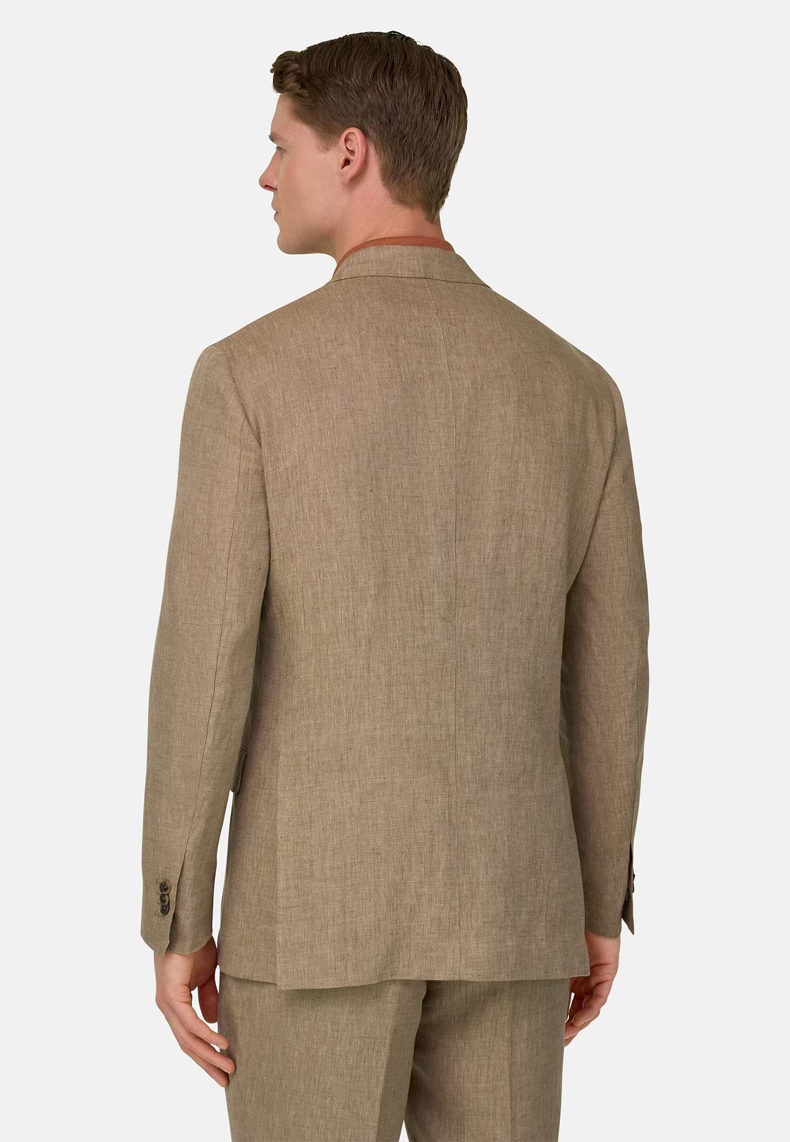 Pure Linen Suit, Beige, hi-res, 3