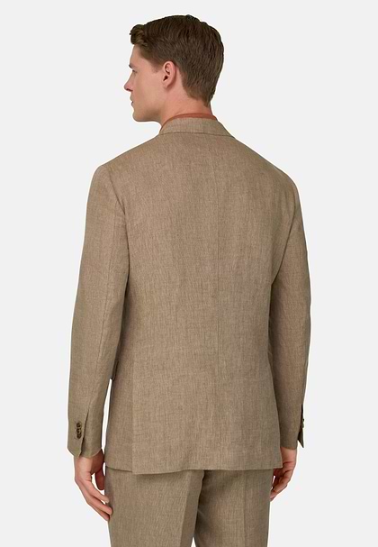 Pure Linen Suit, Beige, hi-res
