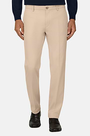 Hose aus baumwoll-tencel-stretch, , thumb, 1