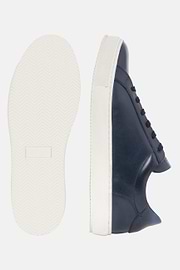 Sneakers Navy In Pelle, Navy, hi-res