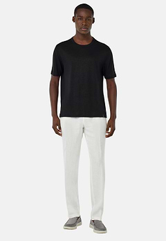 T-Shirt in Stretch Linen Jersey