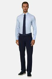 Shirt in Cotton Twill Regular Fit, Light Blue, thumb, 2