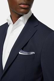 Jacket in Pure Travel Wool, Blue, hi-res