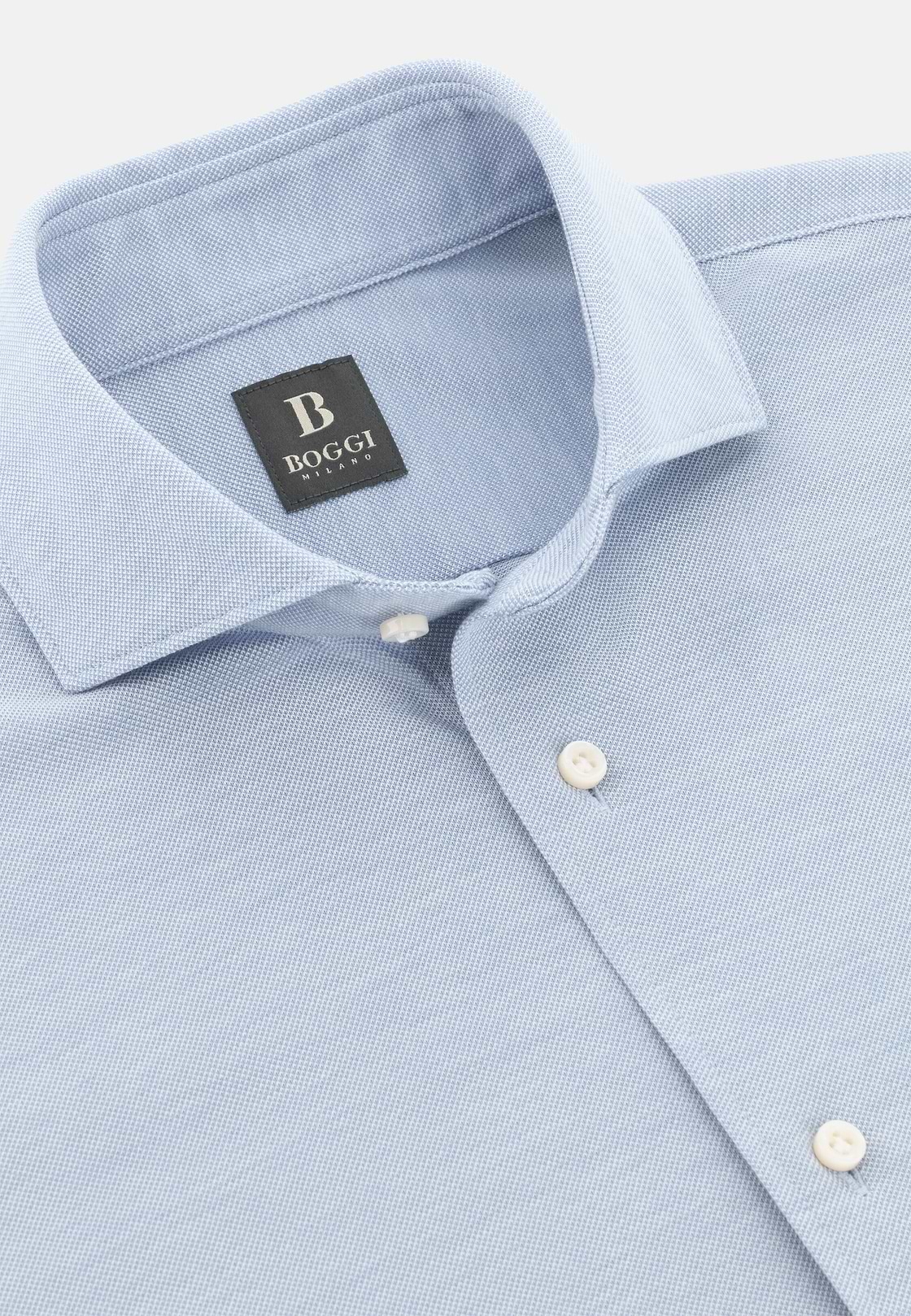 Polo Camicia In Pique, Azzurro, hi-res, 5