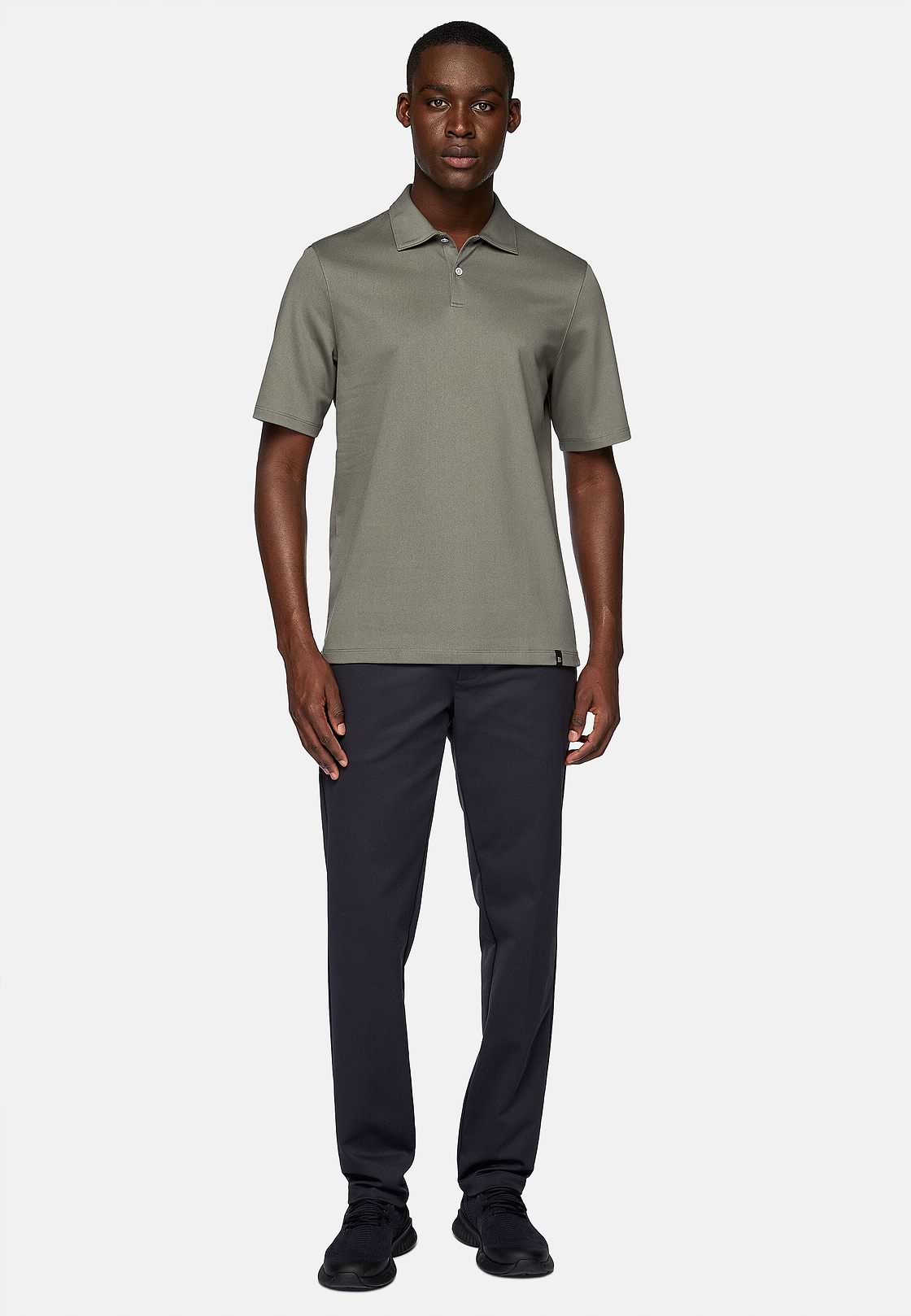 High-Performance Piqué Polo Shirt, Green, hi-res