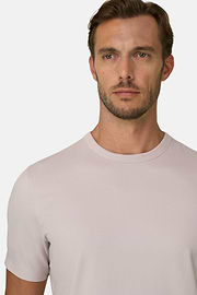 T-Shirt aus diagonalem Baumwollmisch-Jersey B Tech, Sand, thumb, 3