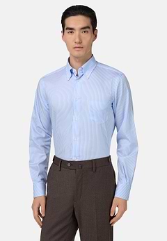 Regular Fit Striped Cotton Shirt