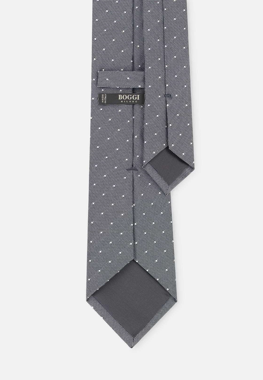 Formal Tie Jacquard Polka Dot Silk, Blue, hi-res, 3