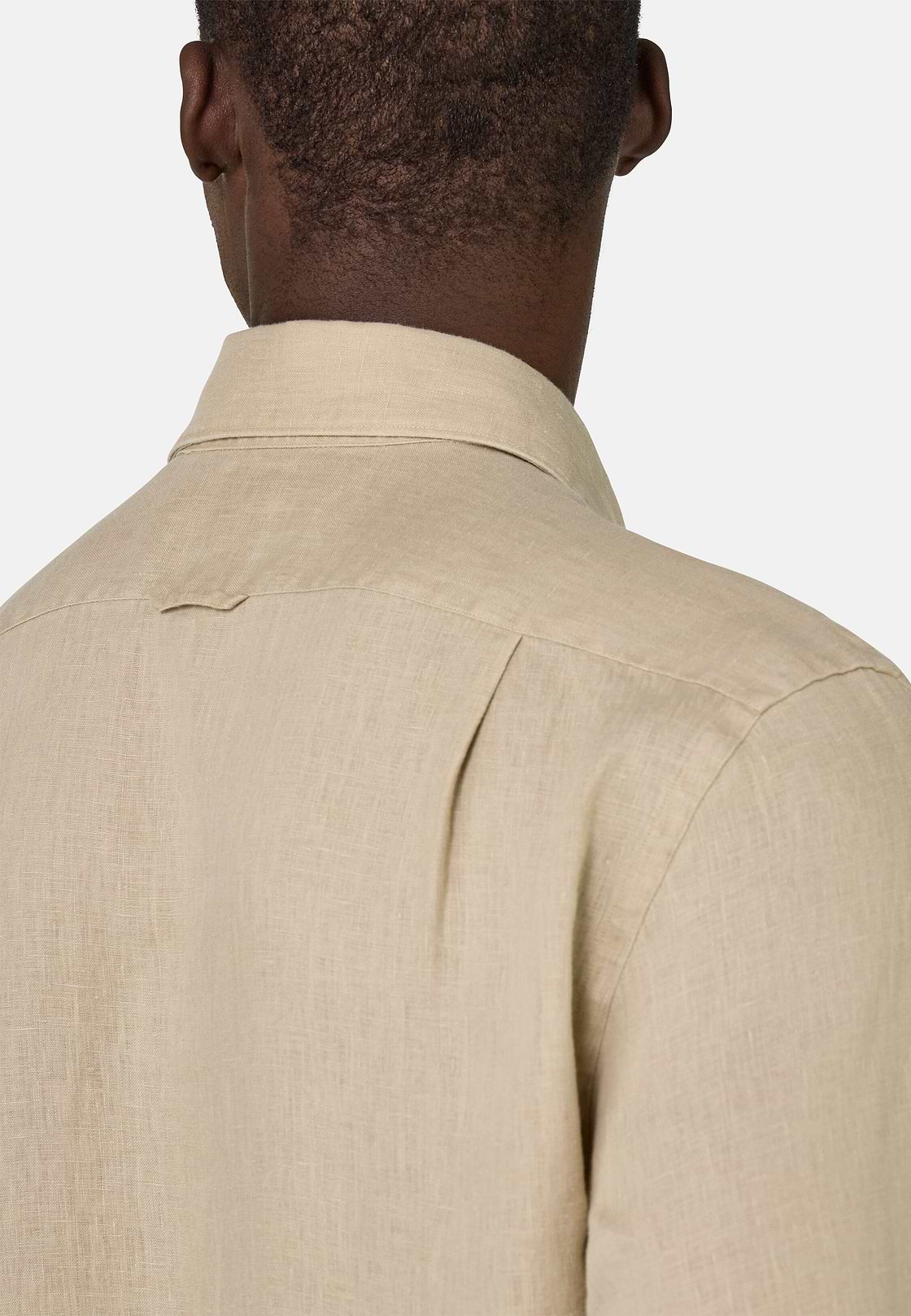 Regular Fit Linen Shirt, Beige, hi-res