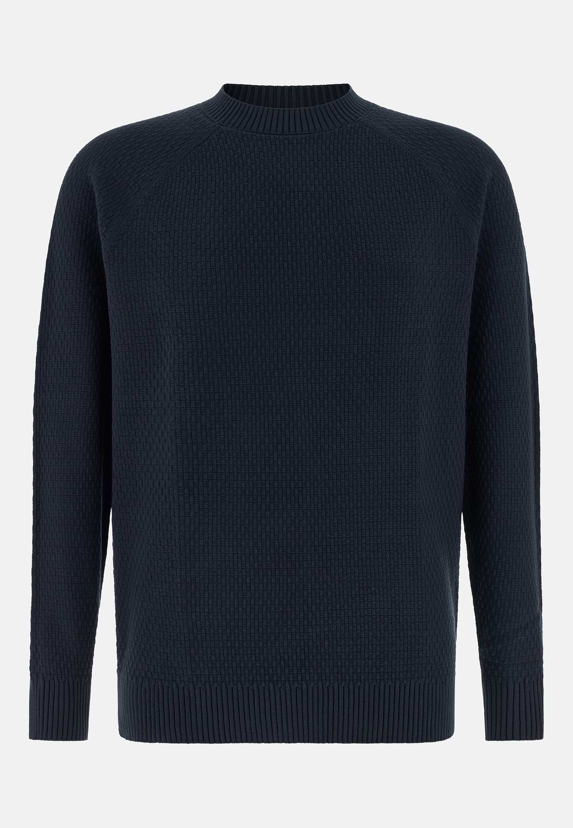 Cotton Crew Neck, Navy blue, hi-res, 5
