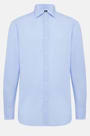 Micro Striped Windsor Collar Shirt Regular Fit, Light Blue, hi-res