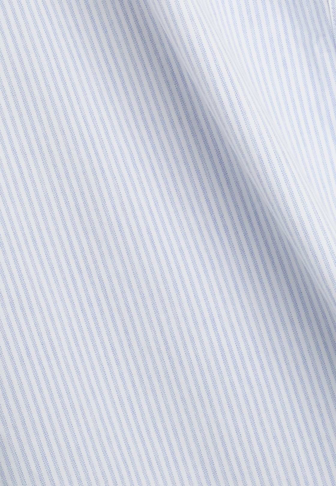 Overhemd Gestreept Oxford Katoen Regular Fit, Light Blue, hi-res, 5
