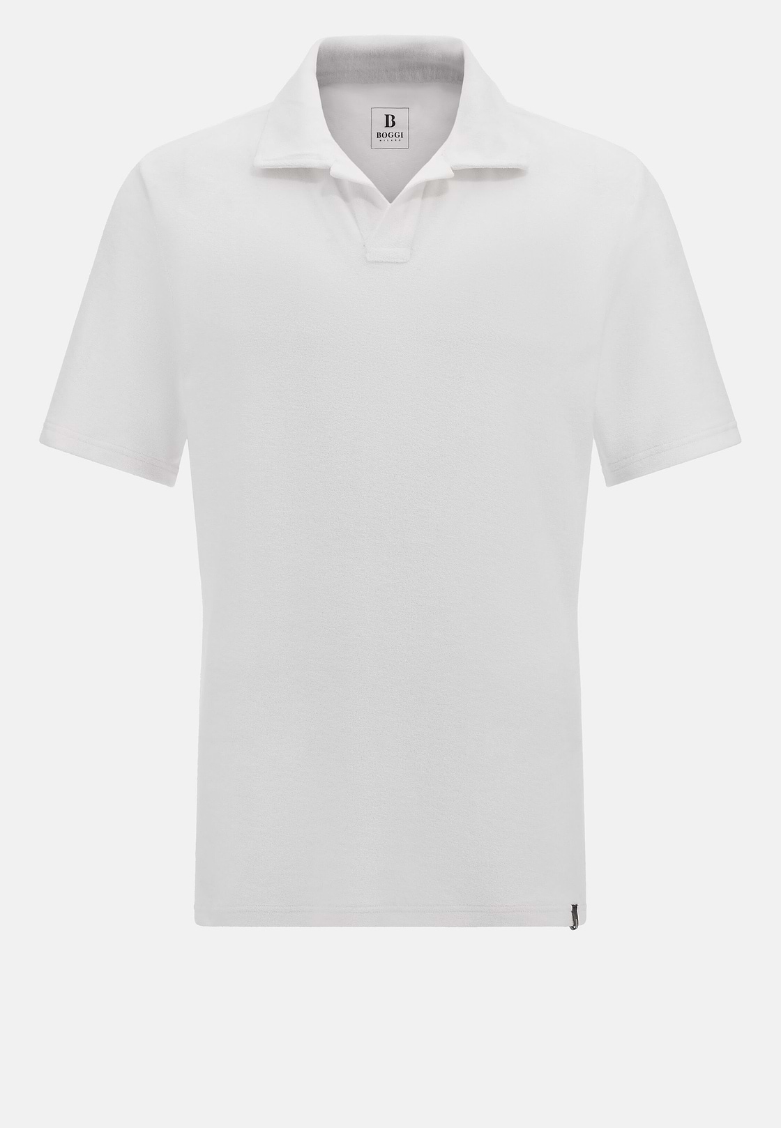 Polo En Nylon Coton, Blanc, hi-res