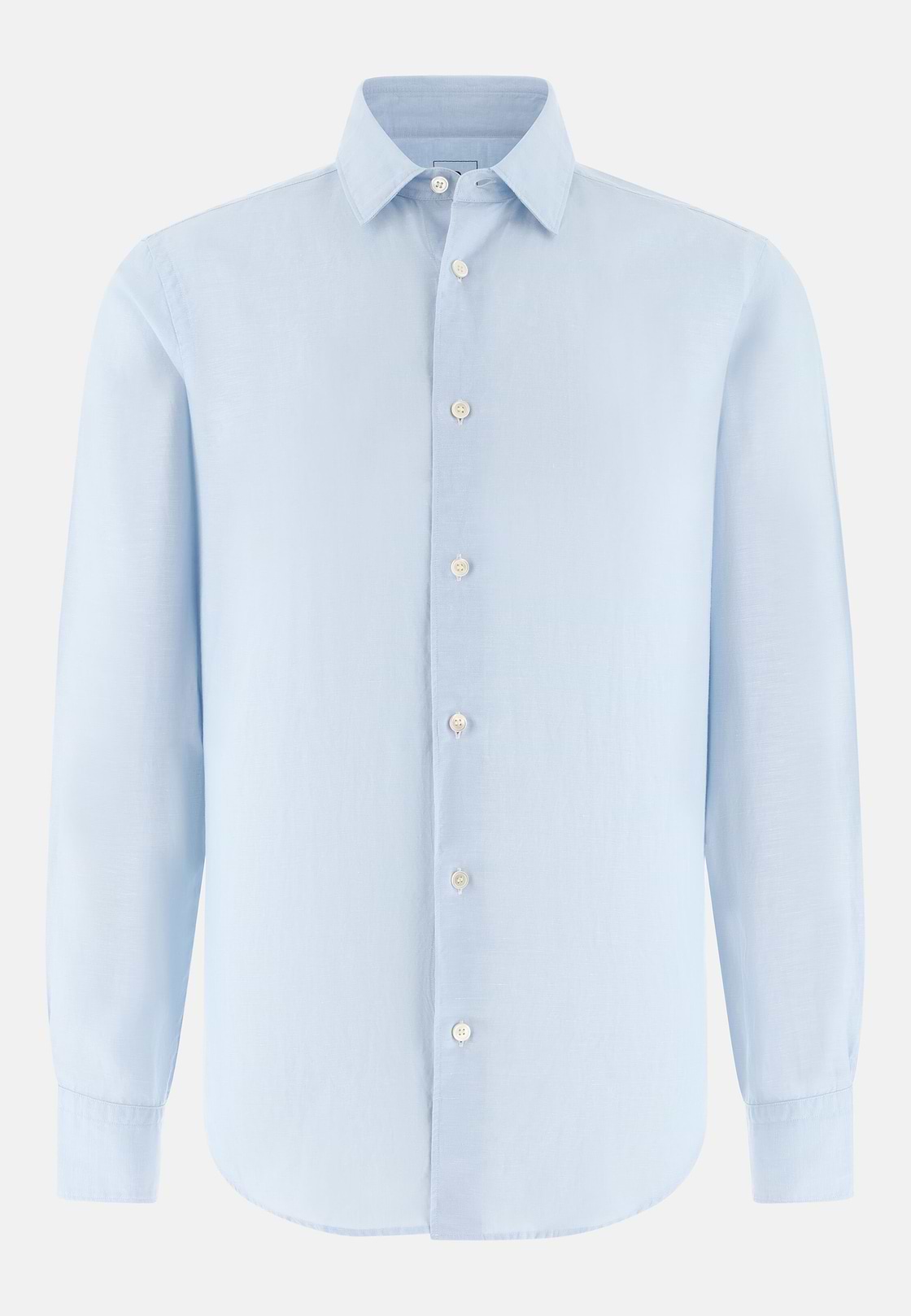 Regular Fit Tencel Linen Shirt, Light Blue, hi-res, 6