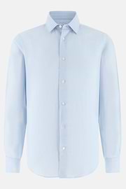 Regular Fit Tencel Linen Shirt, Light Blue, thumb, 6
