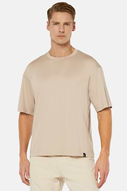 High-Performance Jersey T-Shirt, Beige, hi-res