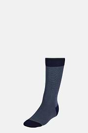 Striped Cotton Socks, Navy blue, hi-res